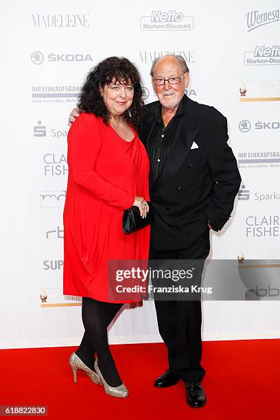 Herbert Koefer and Heike Koefer attend the Goldene Henne on October 28, 2016 in Leipzig, Germany.