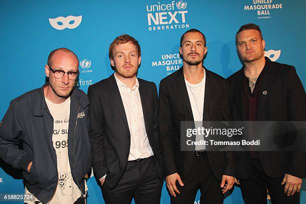 Musicians of The Cold War Kids, Matt Maust, Matthew Schwartz, David Quon and Nathan Willett at the fourth annual UNICEF Next Generation Masquerade...