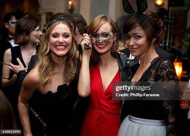 Julianna Guill, Ahna O'reilly, Autumn Reeser attend the fourth annual UNICEF Next Generation Masquerade Ball on October 27, 2016 in Los Angeles,...