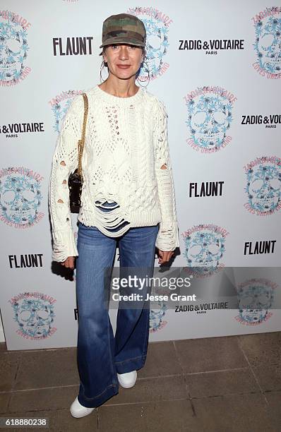 Natalie Joos attends the Zadig & Voltaire and Flaunt Celebration of The FW16 Collection and The Oh La La Land Issue: Ouest Coast at Zadig & Voltaire...