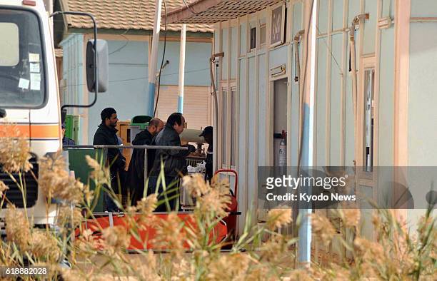 Algeria - Photo shows a hospital in In Amenas, Algeria, on Jan. 21 where the bodies of some of the victims of a hostage crisis have been taken.
