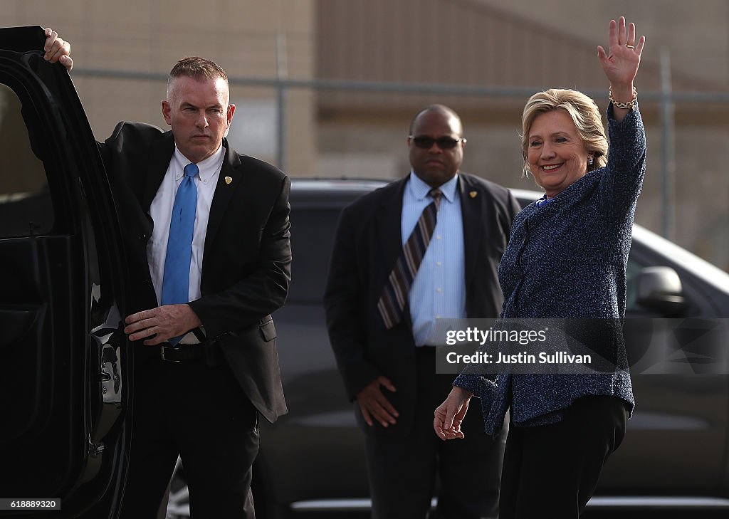 Hillary Clinton Holds Early Voting Rallies In Iowa
