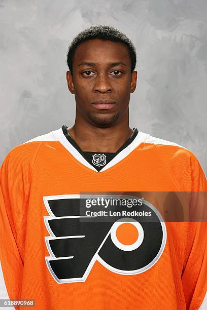 Wayne Simmonds of the Philadelphia Flyers poses for his official headshot for the 2016-2017 season on October 11, 2016 at the Virtua Flyers Skate...