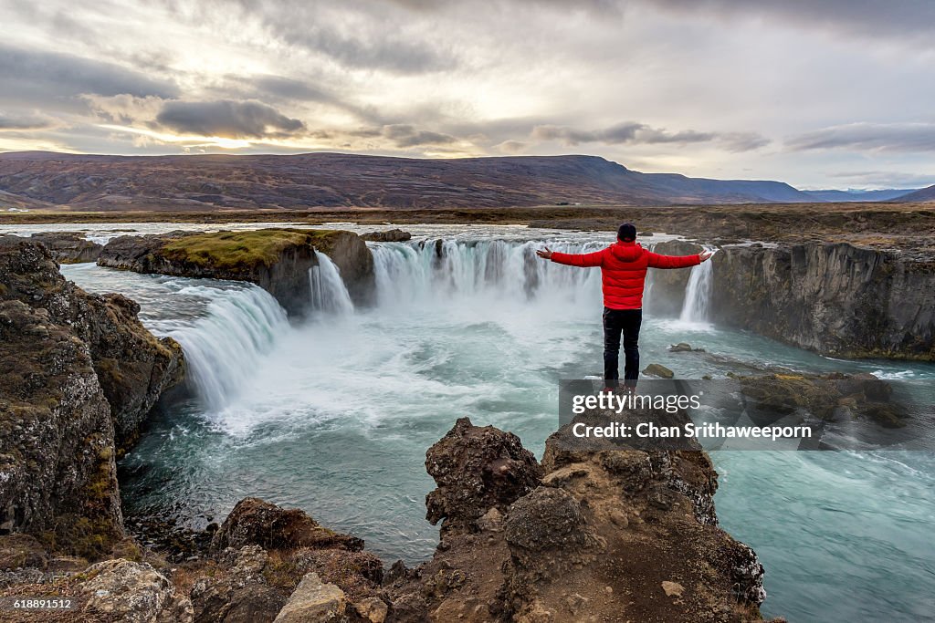 Godafoss waterfall in Iceland