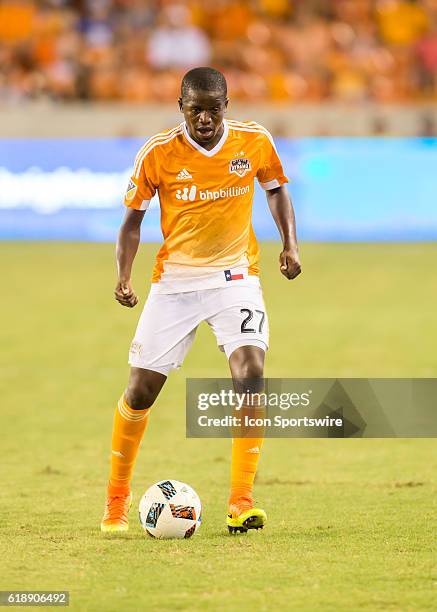 Houston Dynamo midfielder Oscar Garcia during the MLS soccer match between Philadelphia Union and Houston Dynamo at BBVA Compass Stadium in Houston,...