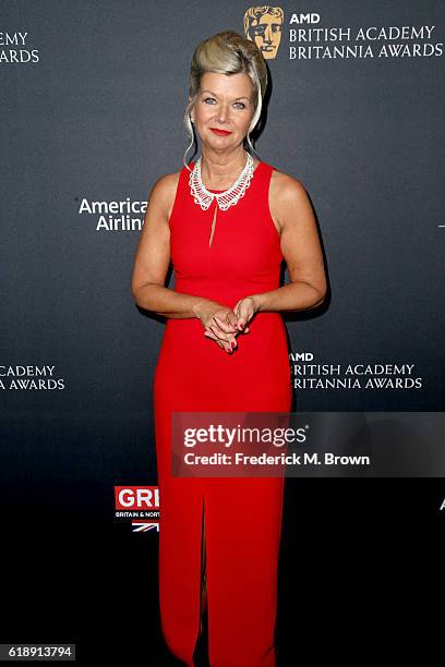 Chantal Rickards attends the 2016 AMD British Academy Britannia Awards presented by Jaguar Land Rover and American Airlines at The Beverly Hilton...