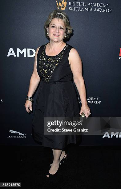 Los Angeles Board of Directors member Bonnie Arnold attends the 2016 AMD British Academy Britannia Awards presented by Jaguar Land Rover and American...