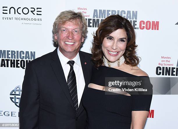 Nigel Lythgoe and Jo Champa attend the 30th Annual American Cinematheque Awards Gala at The Beverly Hilton Hotel on October 14, 2016 in Beverly...