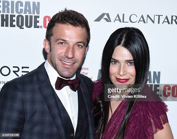 Alessandro Del Piero and Sonia Amoruso attend the 30th Annual American Cinematheque Awards Gala at The Beverly Hilton Hotel on October 14, 2016 in...