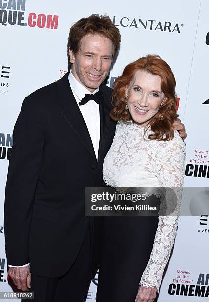 Jerry Bruckheimer and Linda Bruckheimer attend the 30th Annual American Cinematheque Awards Gala at The Beverly Hilton Hotel on October 14, 2016 in...