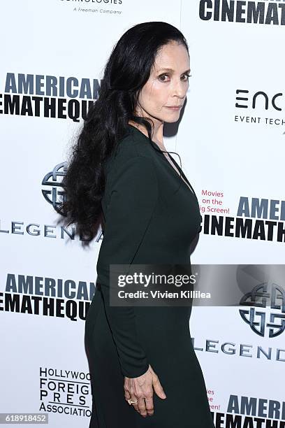 Actress Sonia Braga attends the 30th Annual American Cinematheque Awards Gala at The Beverly Hilton Hotel on October 14, 2016 in Beverly Hills,...