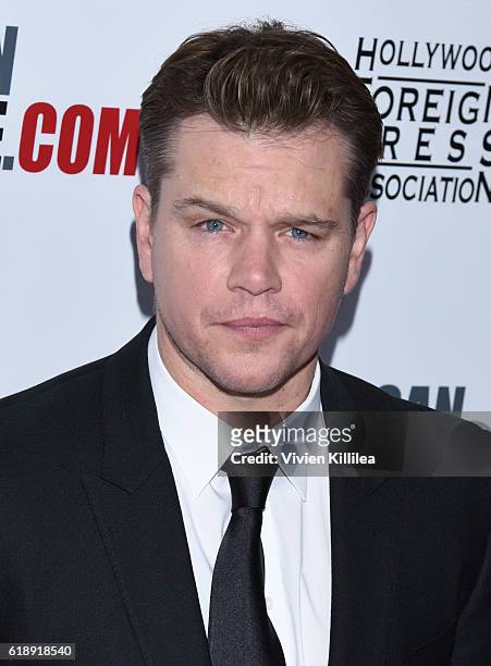 Actor Matt Damon attends the 30th Annual American Cinematheque Awards Gala at The Beverly Hilton Hotel on October 14, 2016 in Beverly Hills,...