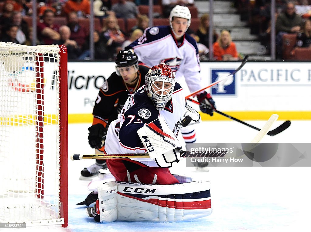 Columbus Blue Jackets v Anaheim Ducks