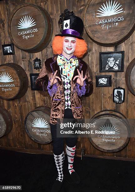 Swimmer Ryan Lochte arrives to the Casamigos Halloween Party at a private residence on October 28, 2016 in Beverly Hills, California.