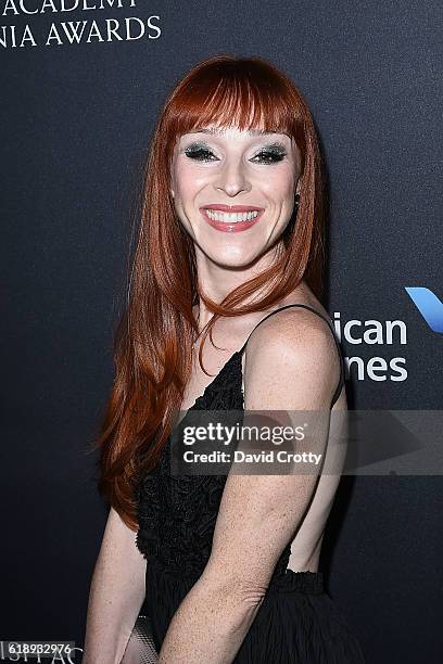 Ruth Connell attends the AMD British Academy Britannia Awards Presented by Jaguar Land Rover and American Airlines at The Beverly Hilton Hotel on...