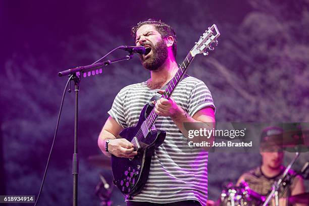 Yannis Philippakis of Foals performs during the Voodoo Music + Arts Experience at City Park on October 28, 2016 in New Orleans, Louisiana.