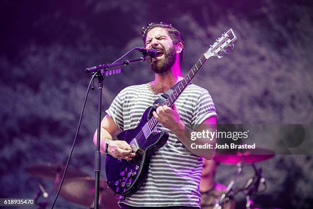 Yannis Philippakis of Foals performs during the Voodoo Music + Arts Experience at City Park on October 28, 2016 in New Orleans, Louisiana.