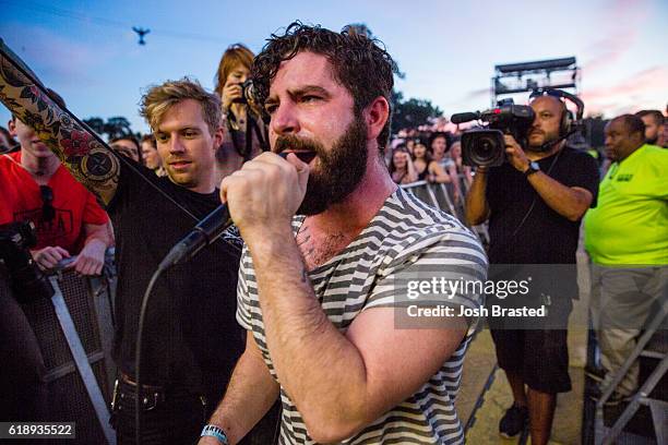 Yannis Philippakis of Foals performs during the Voodoo Music + Arts Experience at City Park on October 28, 2016 in New Orleans, Louisiana.