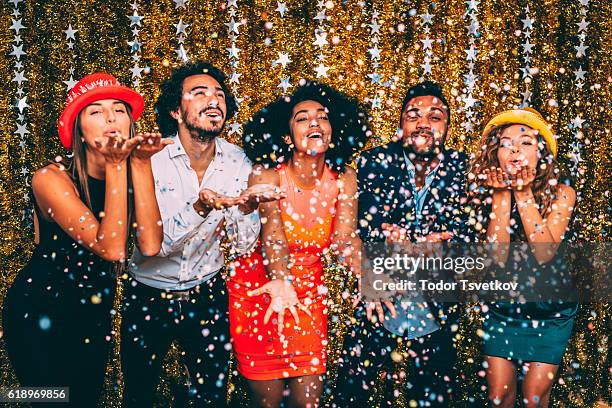 new year's party - new year celebration stock pictures, royalty-free photos & images