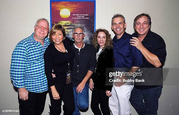 Gary Springer, Donna Wilkes, Tom Dunlop, Gigi Vorgan, Billy Van Zandt and Ben Marley of "Jaws 2" attends 2016 Chiller Theatre Expo Day 1 at...