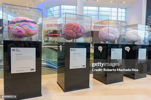 The Brain Project by Baycrest Foundation at Yorkdale Shopping Centre. Final exhibit of sculptures before heading to museums and private art galleries...
