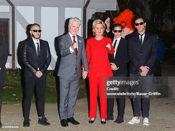 Katy Perry is seen at Kate Hudson's annual Halloween party on October 28, 2016 in Los Angeles, California.