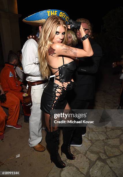 Model Charlotte McKinney attends the Casamigos Halloween Party at a private residence on October 28, 2016 in Beverly Hills, California.