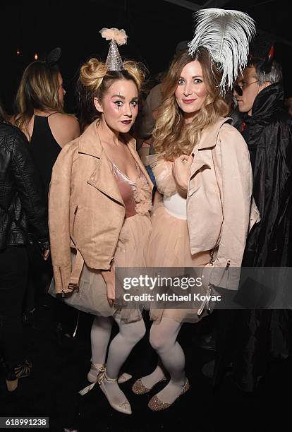 Lauren Conrad and guest attend the Casamigos Halloween Party at a private residence on October 28, 2016 in Beverly Hills, California.