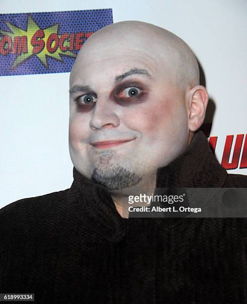 Chad Edward Lee Evett as Uncle Fester attends Club Comic Con Launch Party held at Globe Theatre on October 28, 2016 in Los Angeles, California.