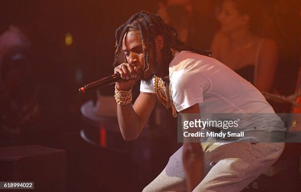 Rapper Fetty Wap performs at Drai's Beach Club - Nightclub at The Cromwell Las Vegas on October 29, 2016 in Las Vegas, Nevada.