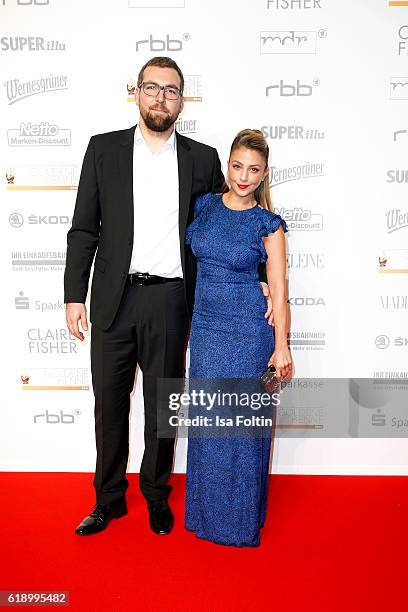German-turkish actress Arzu Bazman and guest attend the Goldene Henne on October 28, 2016 in Leipzig, Germany.