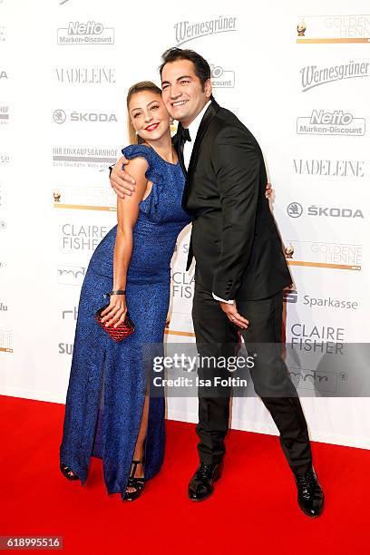 German-turkish actress Arzu Bazman and german-turkish actor Buelent Sharif attend the Goldene Henne on October 28, 2016 in Leipzig, Germany.