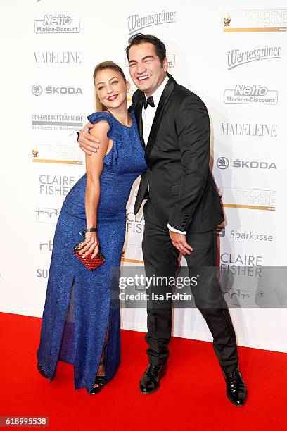 German-turkish actress Arzu Bazman and german-turkish actor Buelent Sharif attend the Goldene Henne on October 28, 2016 in Leipzig, Germany.