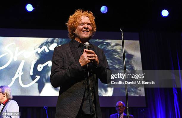 Mick Hucknall performs at Bill Wyman's 80th Birthday Gala as part of BluesFest London at Indigo at The O2 Arena on October 28, 2016 in London,...