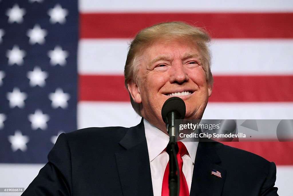 Donald Trump Campaigns In Golden, Colorado