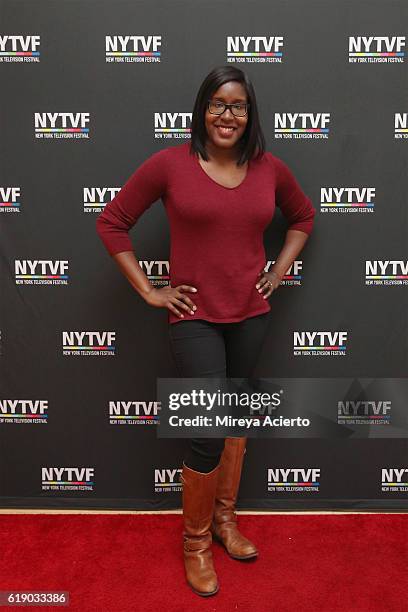 Television writer, Naomi Ekperigin attends the 12th Annual New York Television Festival at Helen Mills Theater on October 29, 2016 in New York City.