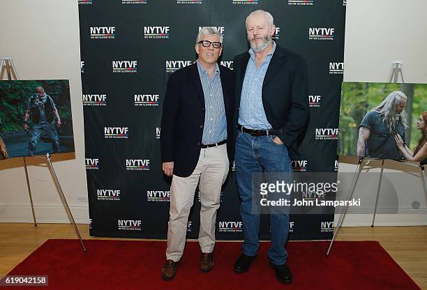 Producer Peter Tolan and David Morse attend Development Day Panels during the 12th Annual New York Television Festival at Helen Mills Theater on...