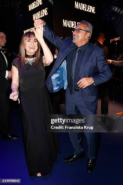 Wolfgang Stumph and his wife Christine Stumph attend the Goldene Henne on October 28, 2016 in Leipzig, Germany.