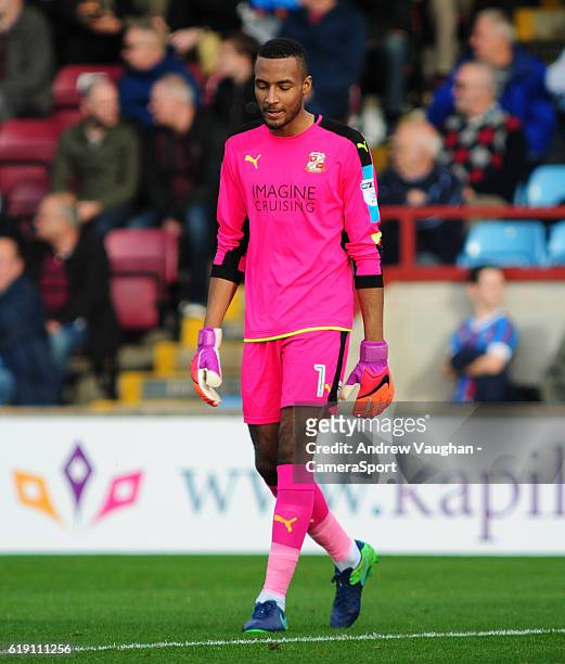 Swindon Town's Lawrence Vigouroux during the Sky Bet League One match between Scunthorpe United and Swindon Town at Glanford Park on October 29, 2016...