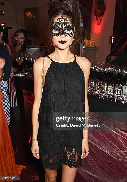 Sarah Ann Macklin attends Halloween at Annabel's at 46 Berkeley Square on October 29, 2016 in London, England.