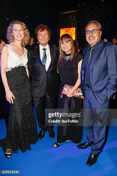 German moerator Franziska Reichenbacher, producer Dieter Wedel, german actor Wolfgang Stumph and his wife Christine Stumph during the aftershow party...