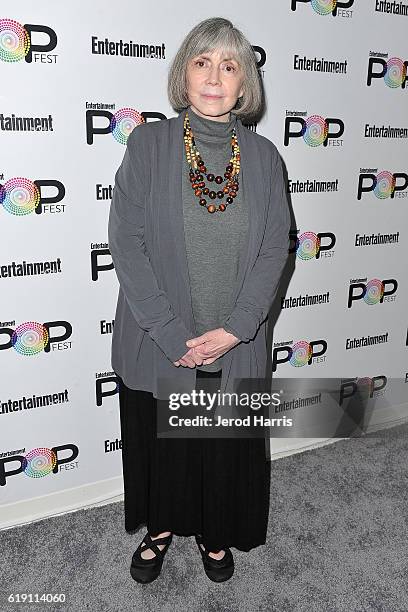 Author Anne Rice attends Entertainment Weekly's Popfest at The Reef on October 29, 2016 in Los Angeles, California.