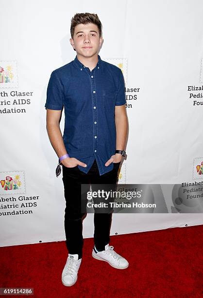 Bradley Steven Perry attends the Elizabeth Glaser Pediatric AIDS Foundation's 27th annual 'A Time For Heroes' at Smashbox Studios on October 23, 2016...