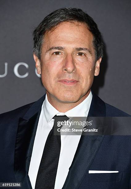 Director David O. Russell attends the 2016 LACMA Art + Film Gala honoring Robert Irwin and Kathryn Bigelow presented by Gucci at LACMA on October 29,...