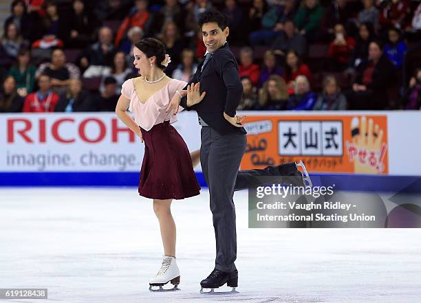 Anna Cappellini and Luca Lanotte of Italy compete in the Ice Dance Free Program during the ISU Grand Prix of Figure Skating Skate Canada...