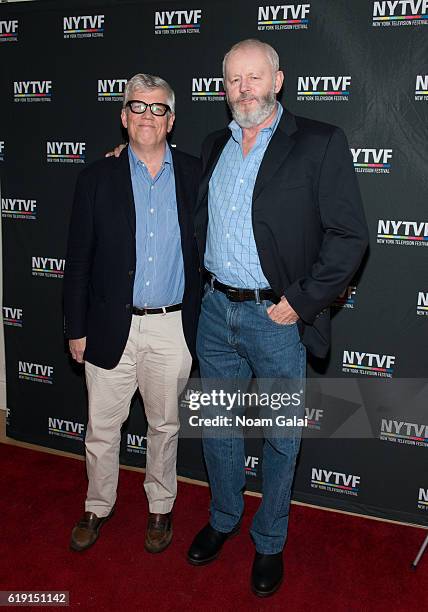 Television producer Peter Tolan and Actor David Morse attend the NYTVF Development Day panels during the 12th Annual New York Television Festival at...