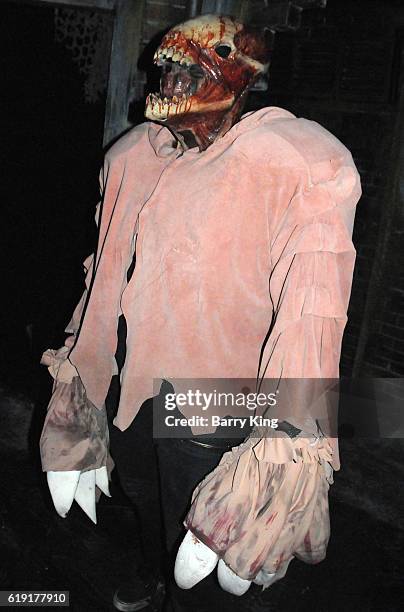 General view of atmsophere at Knott's Scary Farm black carpet event at Knott's Berry Farm on September 30, 2016 in Buena Park, California.