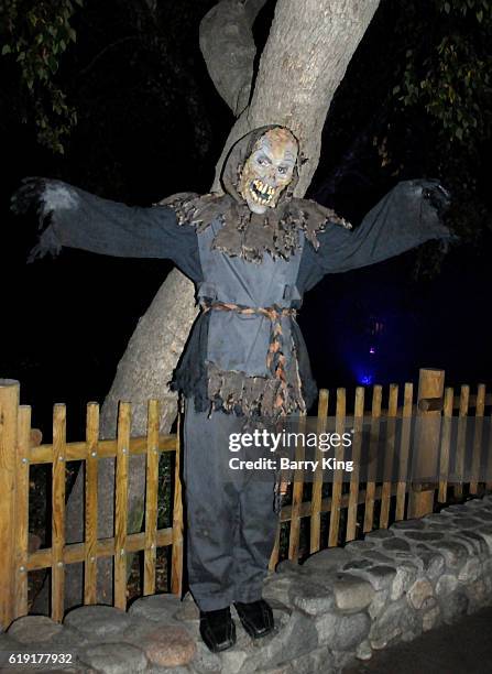 General view of atmsophere at Knott's Scary Farm black carpet event at Knott's Berry Farm on September 30, 2016 in Buena Park, California.