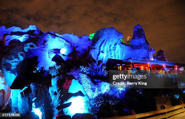 General view of atmsophere at Knott's Scary Farm black carpet event at Knott's Berry Farm on September 30, 2016 in Buena Park, California.