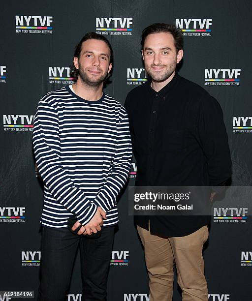 Co-creators of the HBO Series 'Animals' Phil Matarese and Mike Luciano attend the NYTVF Development Day panels during the 12th Annual New York...